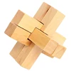 Unique intelligence wood puzzle decompression toy basic Kongming lock for adult children