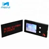 Factory Custom LCD Video Player Brochure Greeting Card 2.4inch LCD Business Card video with 256MB/512MB/1G/2G memory
