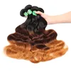 Wholesale 100g 24inch 9A remy ombre braiding hair jumbo braid, ombre three tones body wave hair extension