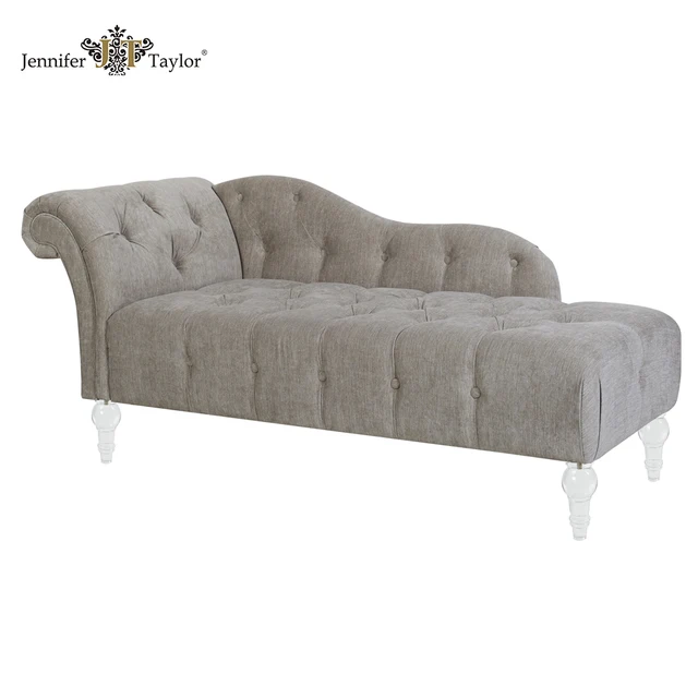 Antieke Houten Chaise Lounge Stoel Met Acryl Benenwoonkamer Antieke Houten Chaise Lounge Stoel Met Acryl Benenwoonkamer