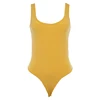 2018 Fashion New Yellow High Cut Womens Basic Racerback Tank Top Bodysuit Full Body