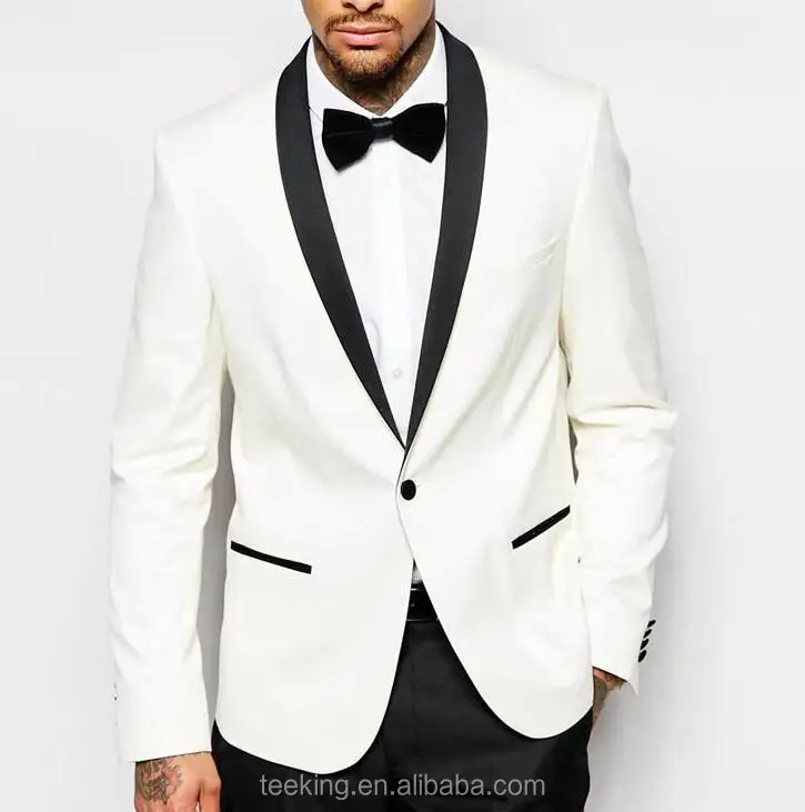 Fancy Suits Wedding Men Fitted White Blazer - Buy White Blazer fitted ...