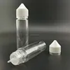 2oz Transparent Plastic squeeze dropper bottles PET e liquid plastic 60ml dropper bottle with CRC/TE cap