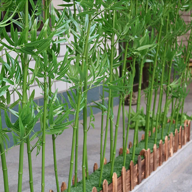 Sjzzy Garden Landscaping Outdoor Artificial Bamboo Plants,Plastic