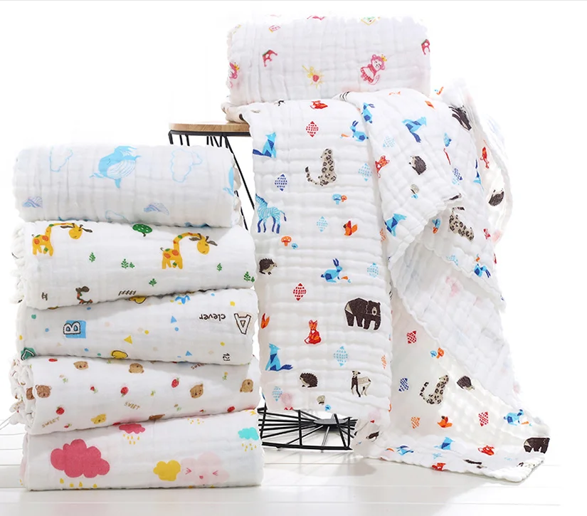 100cotton Material And Used Blanket In Korean Baby Newborn Blanket