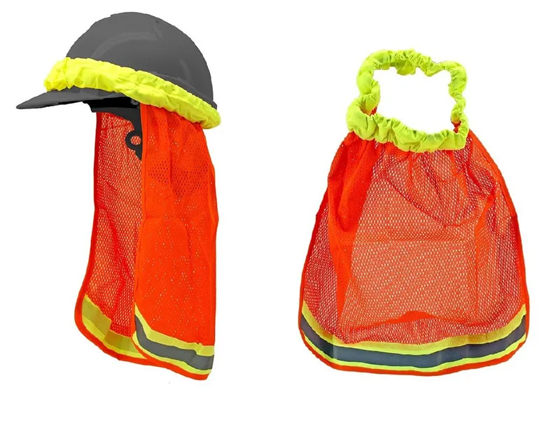 Download High Visibility Mesh Safety Hard Hat Neck Shield Helmet ...