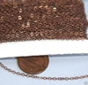 2mm Spool Antiqued Copper Flat Cable Chain