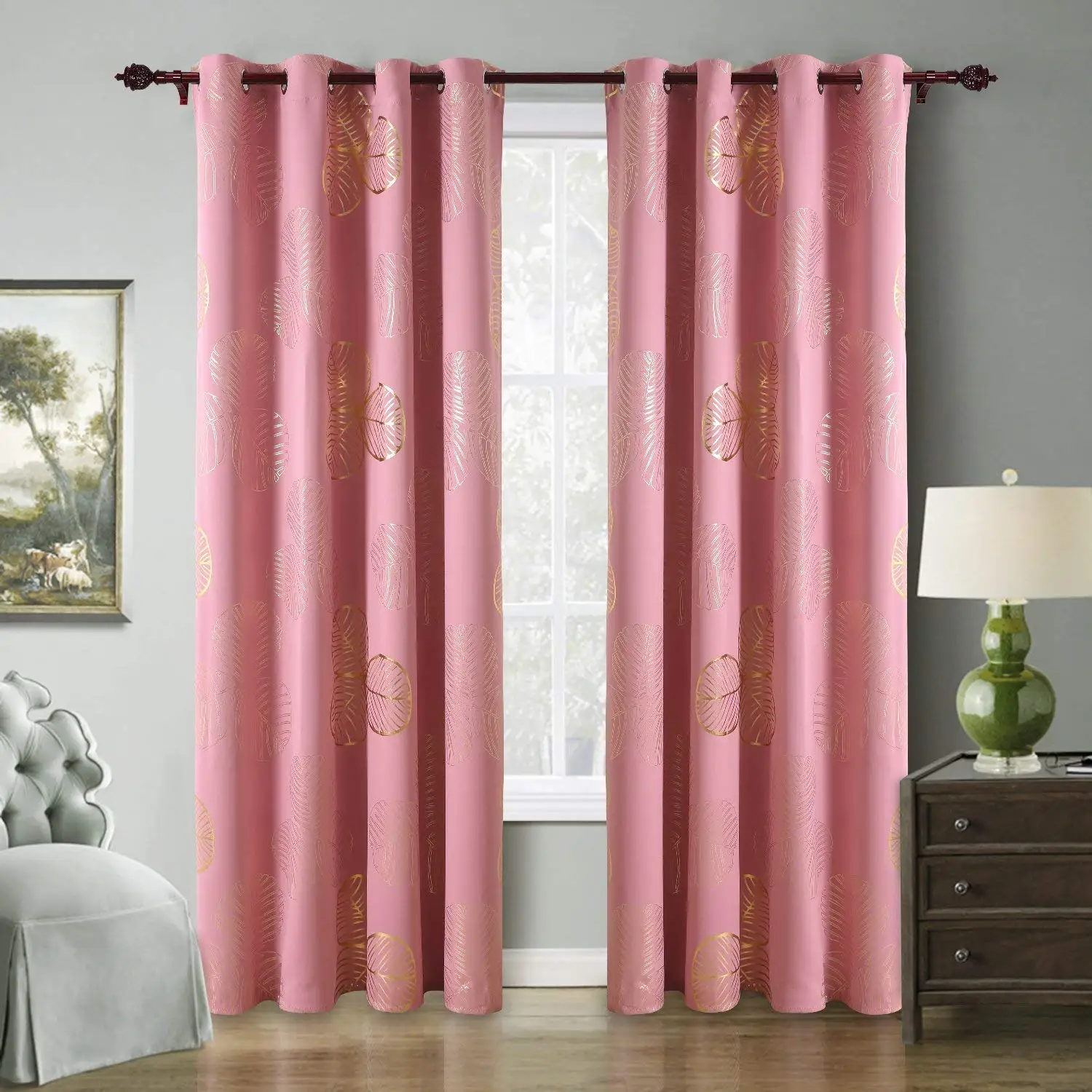 room darkening curtains