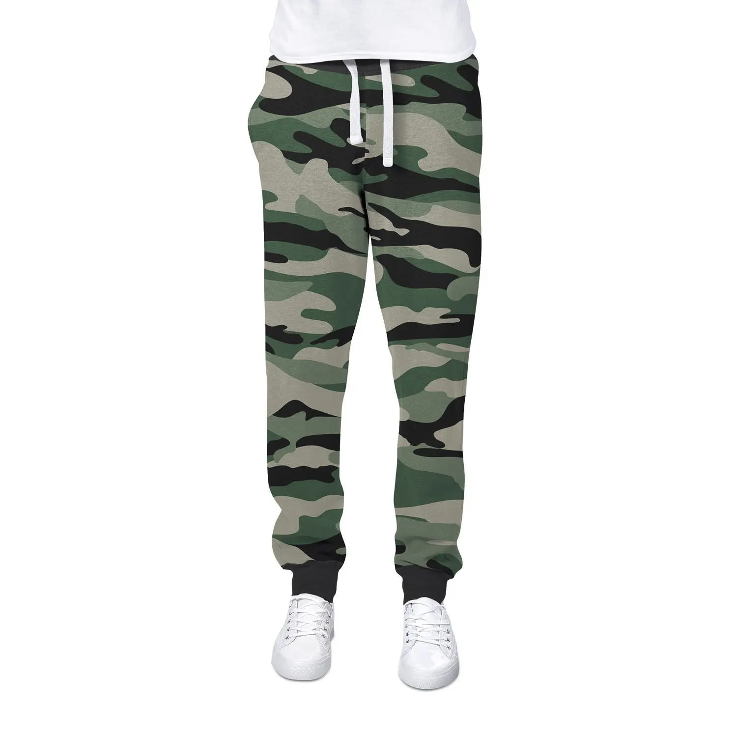 camouflage jogging bottoms