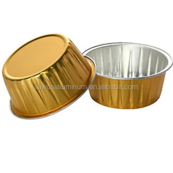 round aluminum foil cups