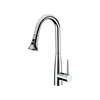 New Design Zinc Alloy Pull Out Hot Cold Water Mixer Solid Brass Sink Water Tap