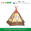 Indoor TeePee Tent 6 Foot Tall Classic Indian Play Tent for Kids with Five Wood Poles and Carry Bag Five-Sided Walls