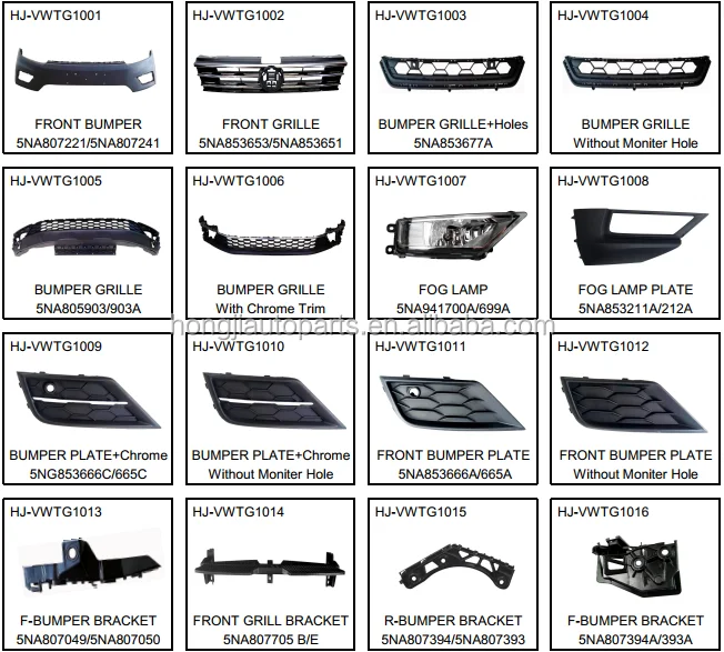 vw tiguan body parts