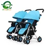 HuBei Double Seat prams Baby Stroller Aluminum Travel System Twin Stroller For separated Single Use