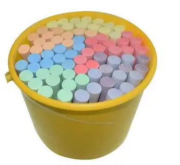 color chalk pieces