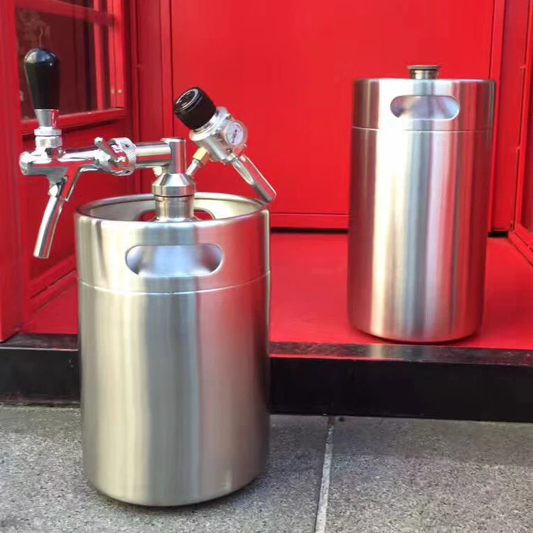 Home Brewing Used 64 Ounce 18/8 Stainless Steel Mini Beer Keg Buy
