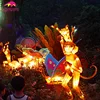KANO0630 Wholesale Outdoor Lucky Lotus Festival Chinese Style Fabric Lanternrn animal lantern