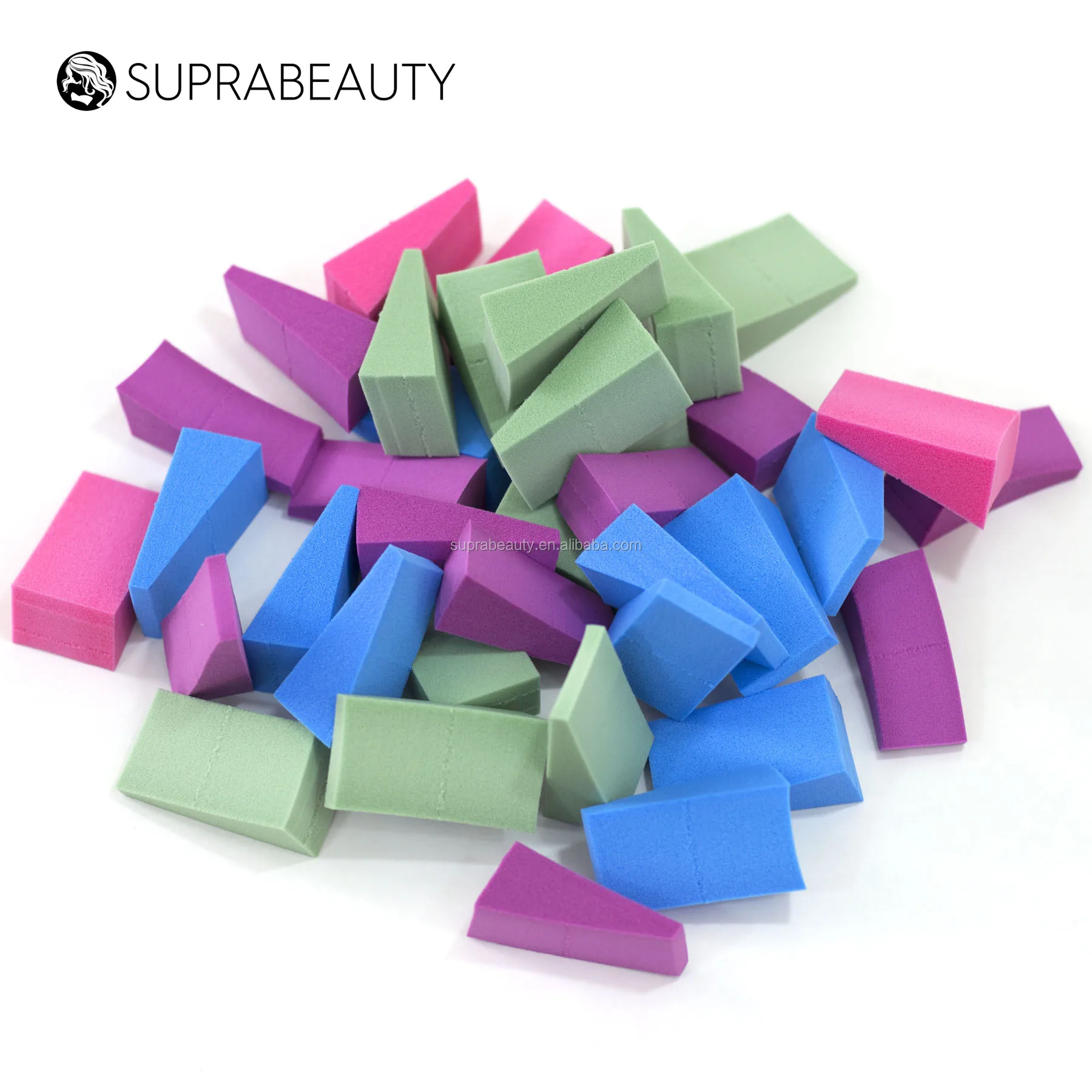 12pcs Non latex makeup sponge puff customized color cosmetic wedges bulk