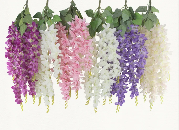 Lusiaflower Wholesale Silk Wedding Backdrop Artificial Hanging ...