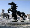 Antique horse marble handicrafts stone carving
