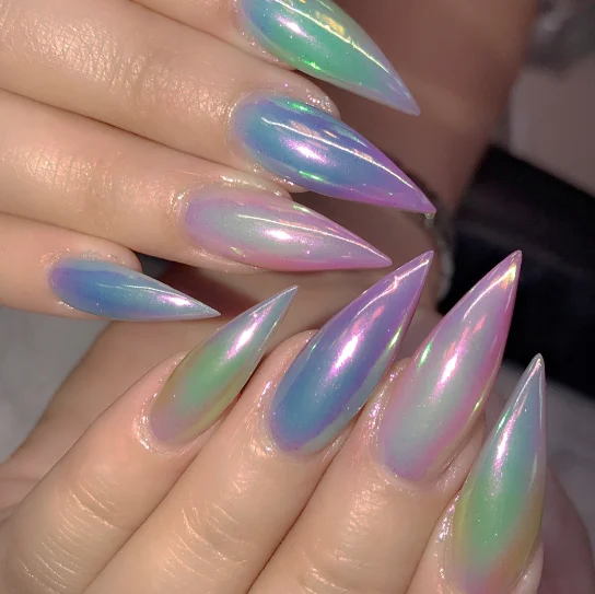 Illuminated Chrome Unicorn Nails Amazing Effect Illuminated Chrome Unicorn Nails Amazing Effect Special Product On Alibaba