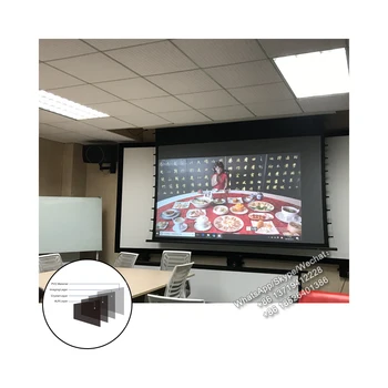 diamond tensioned tab xyscreen motorized cinema larger screen projector anti