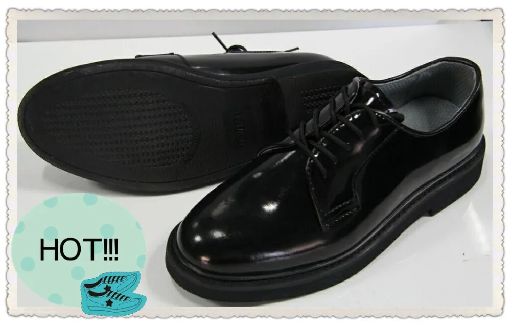 JR-0004 CE certificated glossy black genuine leather upper rubber outsole goodyear leather men shoes JR-0004 CE certificated glossy black genuine leather upper rubber outsole goodyear leather men shoes