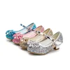 Sequin Girls Princess Party Shoes Dress shoes for Pageant Wedding shoes