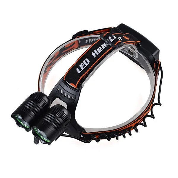 Rechargeable LED Headlamp 2000Lm Zoomable 3 Modes Handsfree Headlamp Waterproof Outdoor Headlamp
