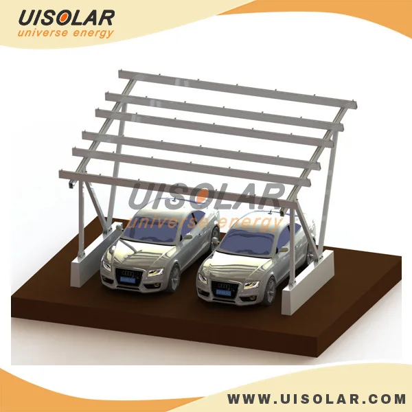 Aluminum Solar Car Park Structure for 2 Cars - Durable & Efficient