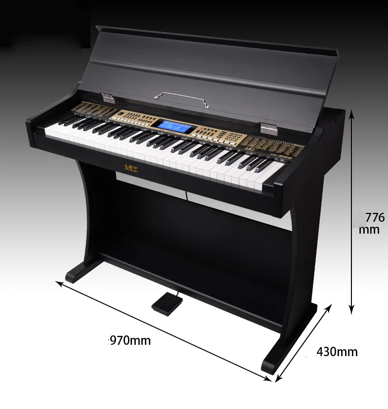 Meike Mk985 Profesional 61 Key Digital Keyboard Piano Upright For