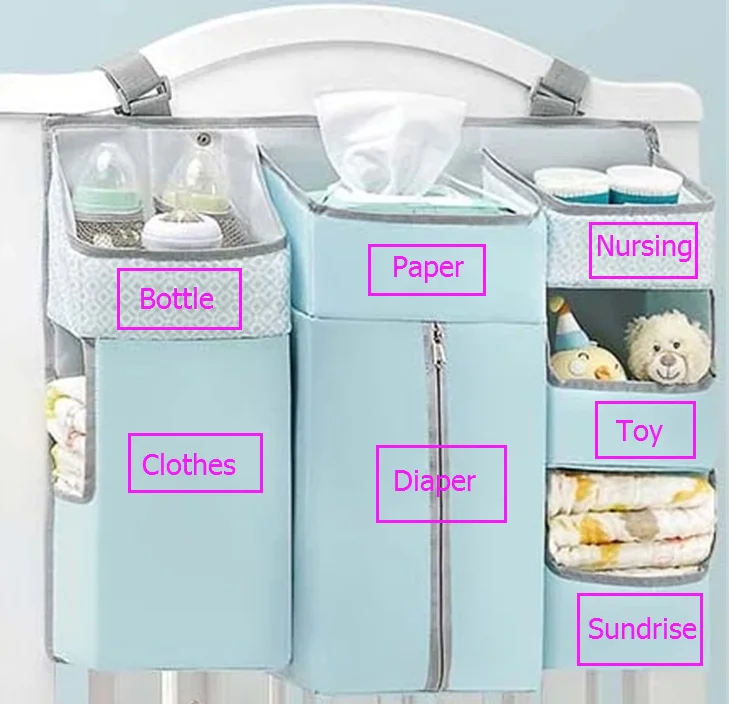 Ecofriendly Bedside Baby Bed Hanging Organizer Diaper Caddy Buy Baby