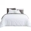 100% Natural Cotton King Size 1 Duvet Cover 2 Pillow Shams Solid White 3 Pieces Duvet Cover Set