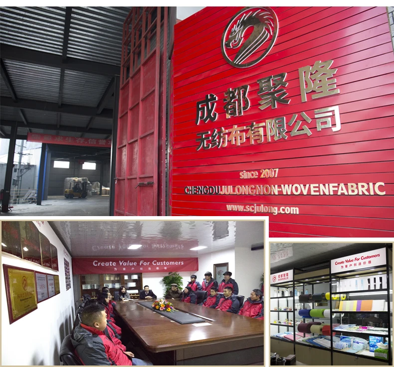 Heat-resistant Pet Nonwoven Fabric 100 Polyester Spunbond Non Woven Fabric Rolls Wall Paper
