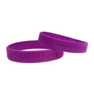 Epilepsy Awareness Purple Silicone Wristband Whole Epilepsy Awareness Purple Silicone Wristband Whole