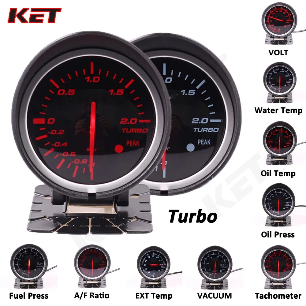 Defi Bf 2.5" 60mm White&red Light Auto Gauge Turbo Boost Bar Gauge