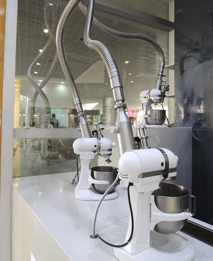 American Style Liquid Nitrogen Ice Cream Machine With Nitrogen System