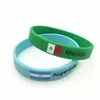 Hot Custom World Cup Country Flag Silicone Bracelets