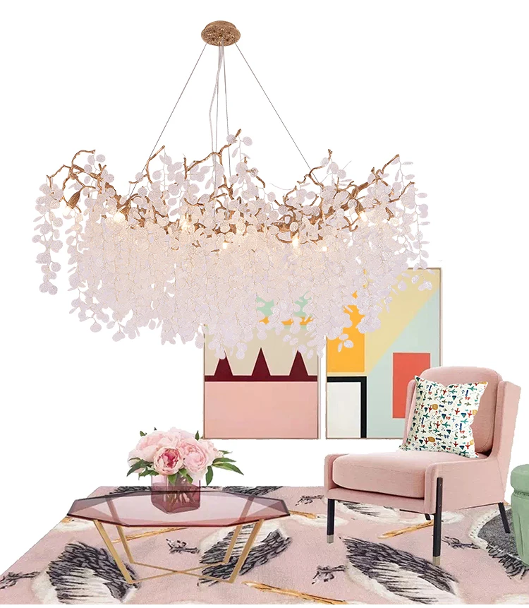 Modern living room lighting chandelier villa elegant decorative dining chandelier