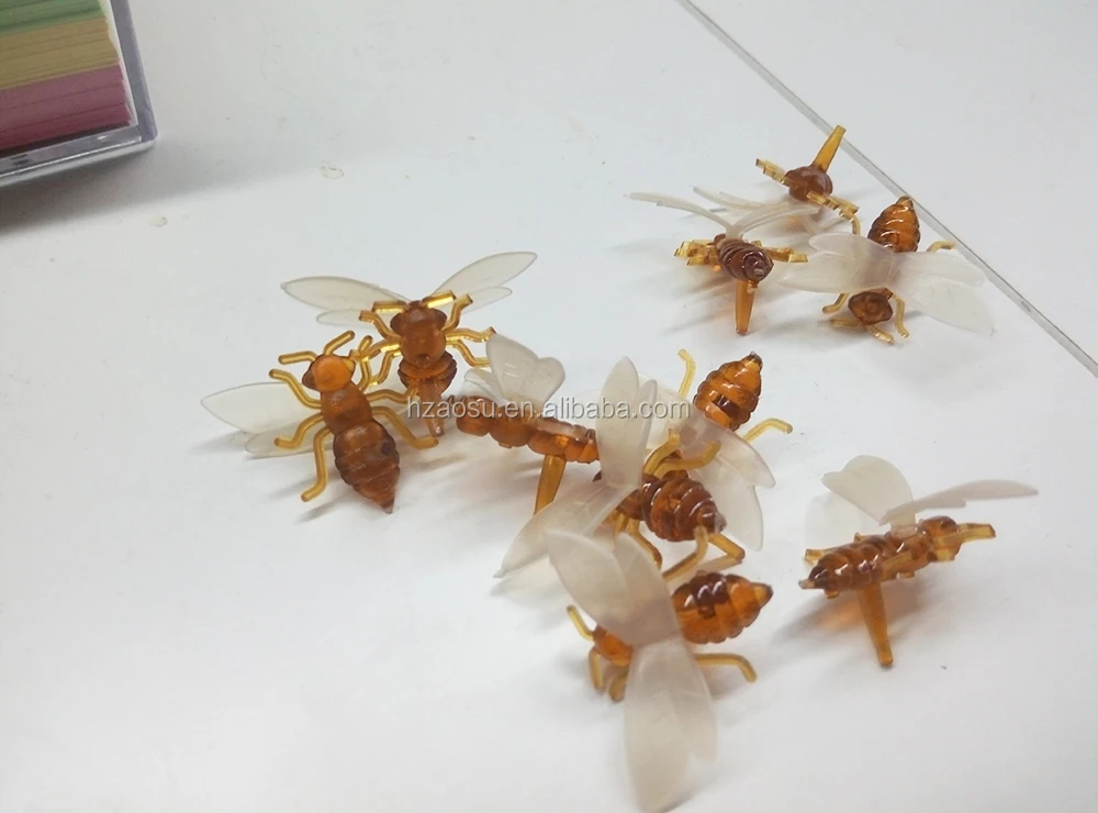 Plastic Bees,Plastic Bees With Wings And Pin For Decoration Buy