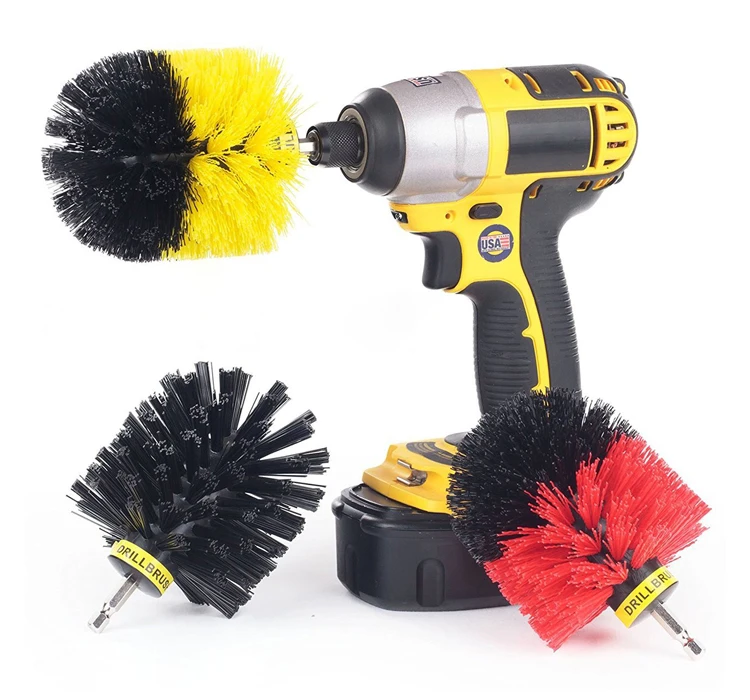 Hot Sale Car,Carpet And Seats Brush Set Power Cleaning Scrubbing Drill