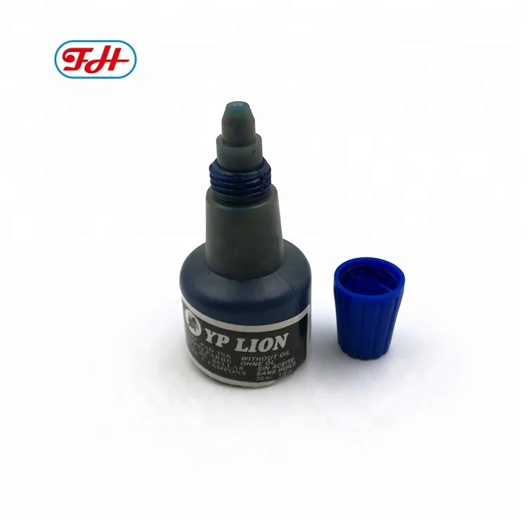 Blue Color Metal Stamp Ink 30ml Endorsing Oil Ink Stamp Pad Ink Buy