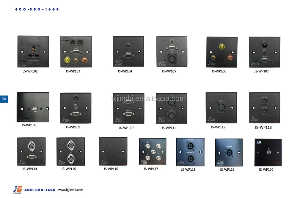 Jswp118 Rj45 Xlr*2 Hotel Wall Face Electric Plate In 86*86mm Media Wall Socket Box Buy