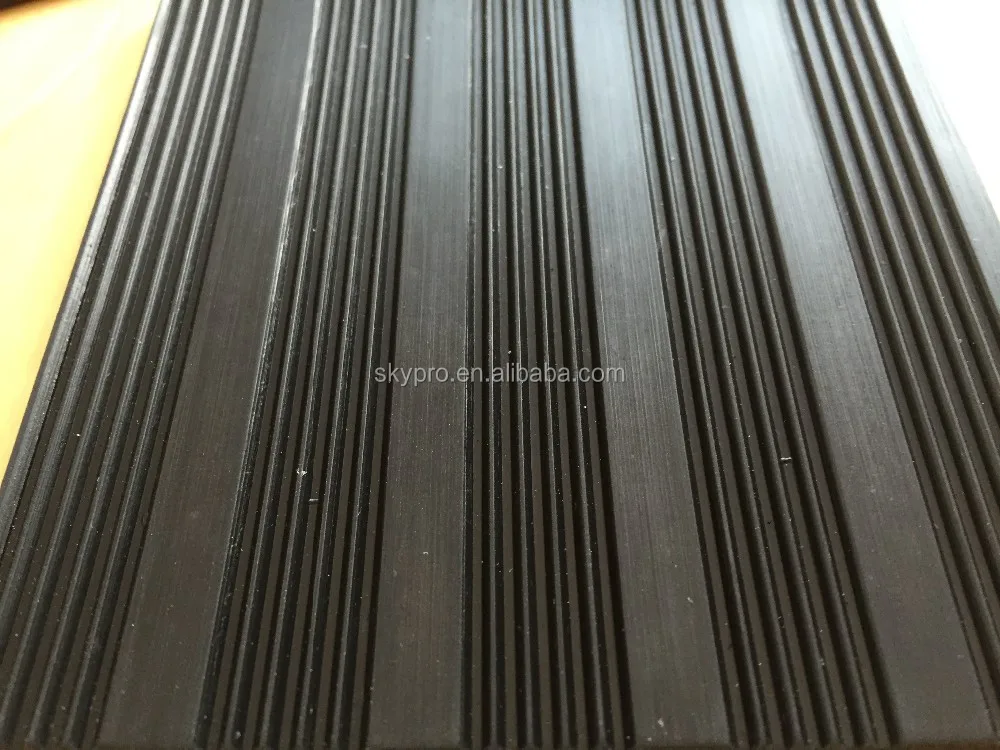 Anti-skidding Colorful Low Price Corrugated Rubber Sheet Mat - Buy ...