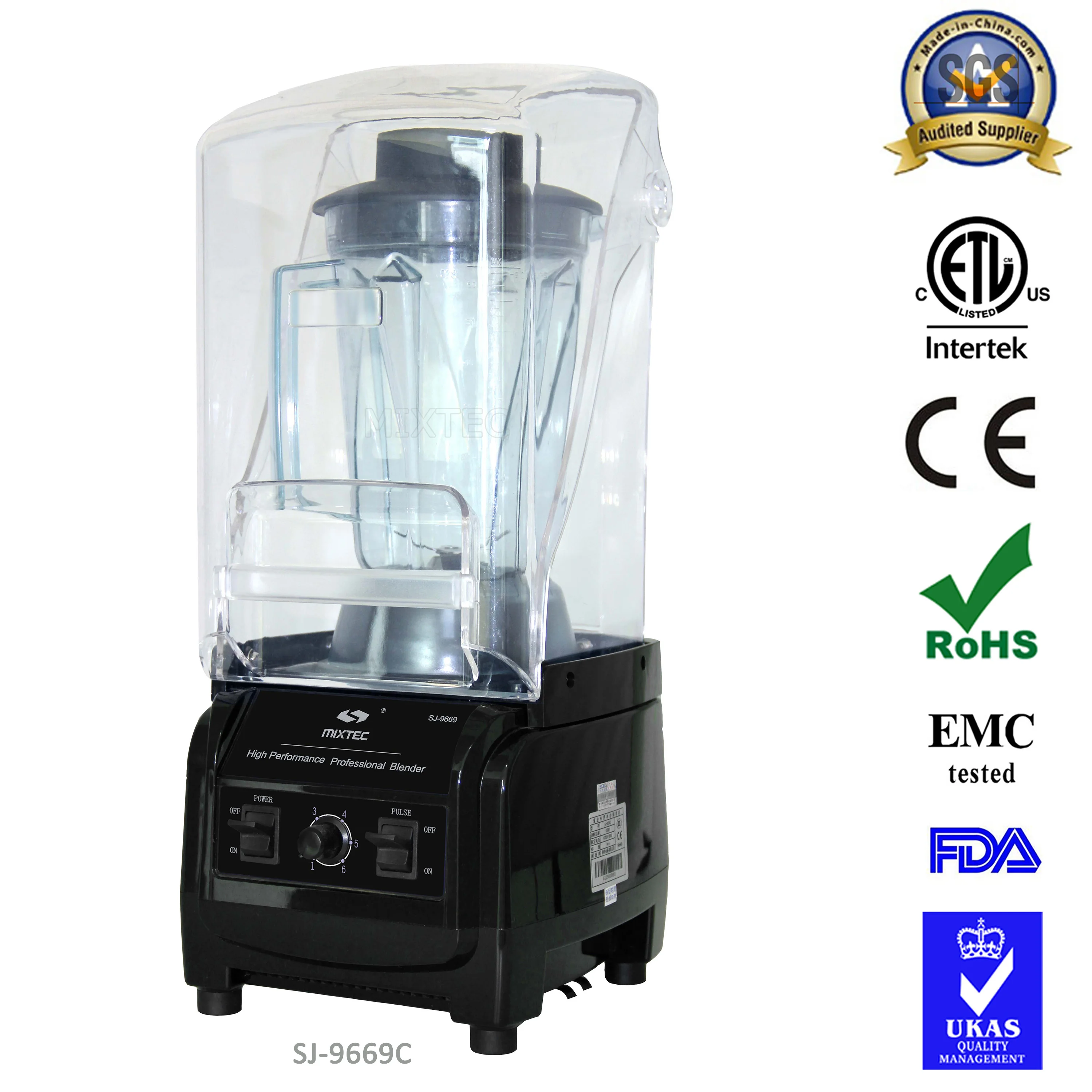 Professional 3hp Commercial Smoothie Blender With Sound Cover Heavy Duty Fruit Juice Ice Blender Buy Smoothie Ice Blender3hp Fruit Juice