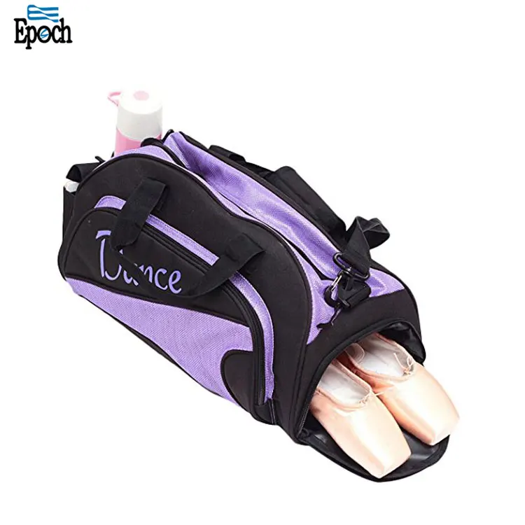 Unique Design Shoe Compartment Nylon Ballet Dance Duffle Bag With Handy
