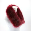 Chinese Supplier Solid Color Faux Rabbit Fur collar Women Scarf Cheap fashion winter customizable knitted fur scarf