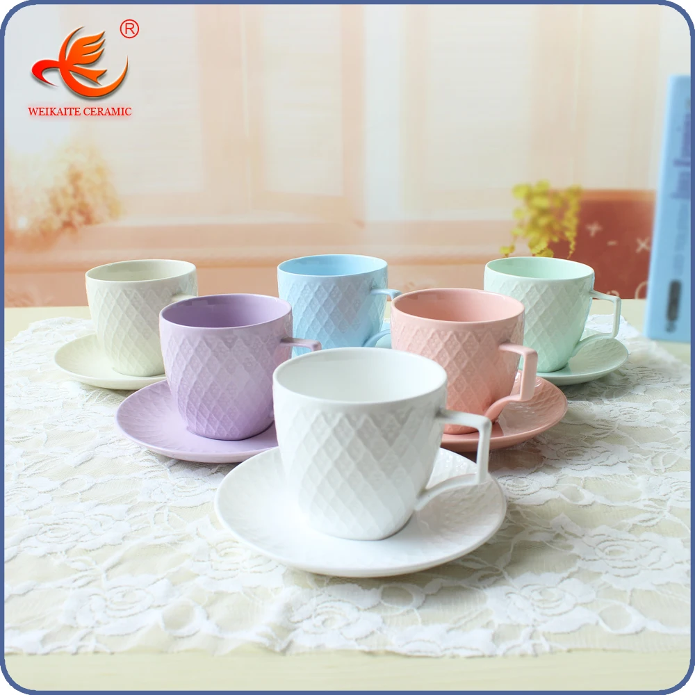 WKT001 toptan kahve fincanı ve tabağı, kahve fincan setBardak ve