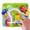 Wooden Mini Car Railway Maze Role Play Puzzle Toys