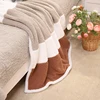 Home Ultra Soft 50'' x 60'' Double Layer Plush Sherpa Fleece Throw Blankets Custom Sofa Winter blanket
